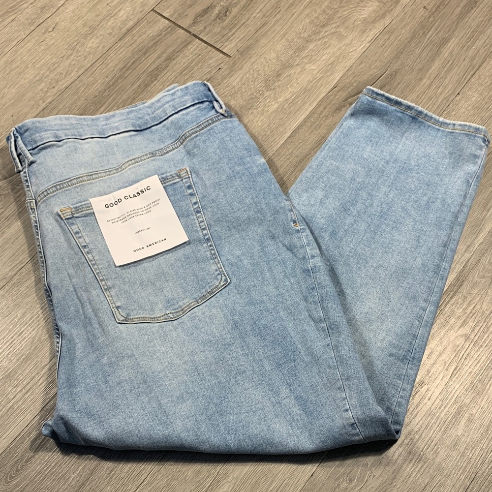 Good American Classic Good‎  Light Blue Stretch Jeans NWT SIZE 28-32